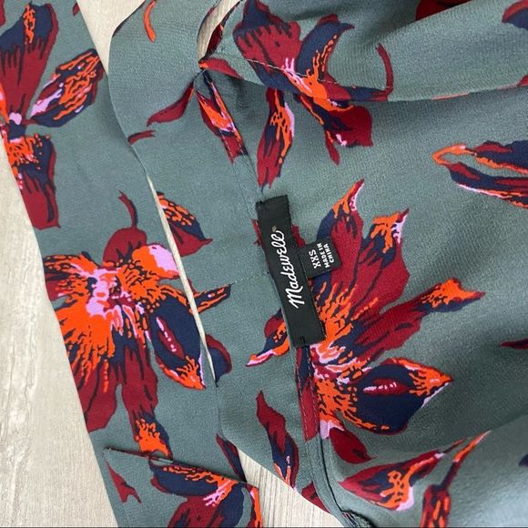 MADEWELL plus Size XXS SILK TIE-NECK WRAP TOP - Picture 8 of 9